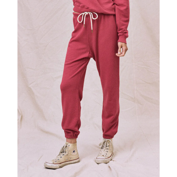 The Great Stadium Sweatpant Cotton Athletic Wear Sweet Plum Size 3 Large - Picture 3 of 8